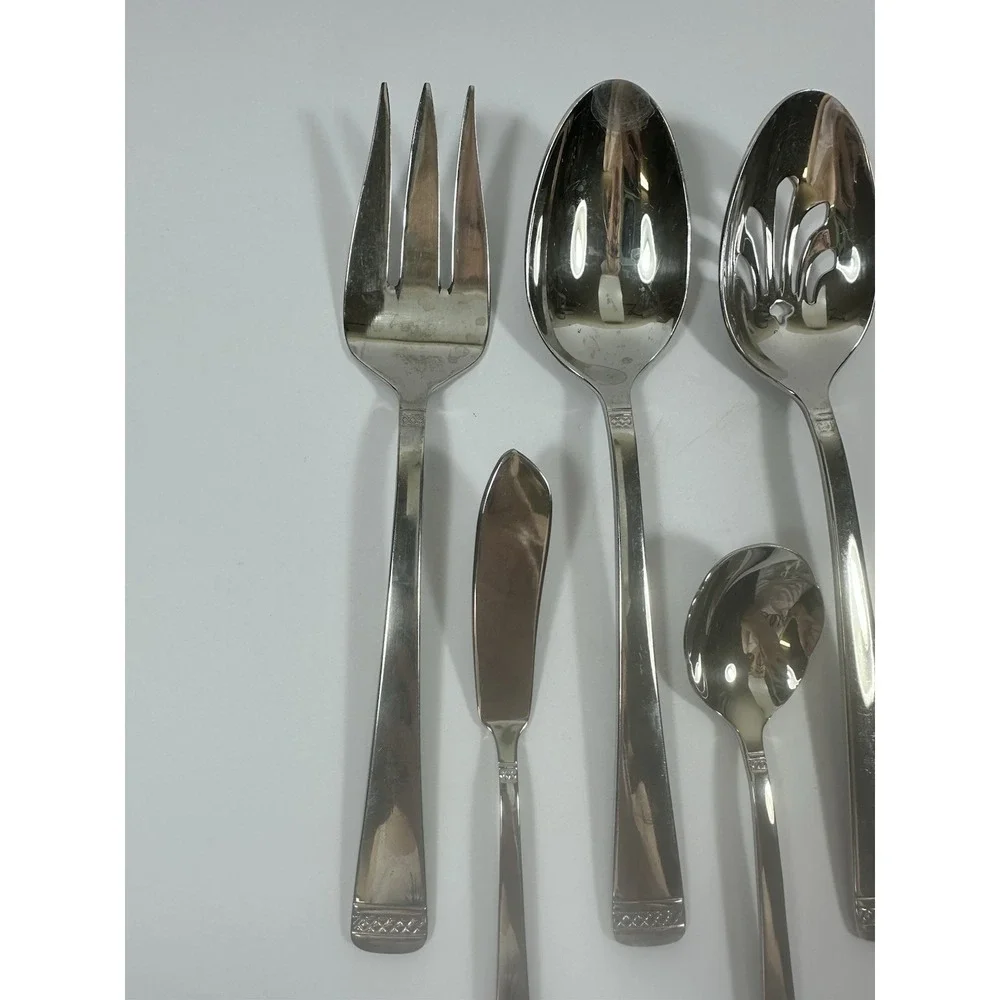Gorham Lady Anne Signature Serving Spoons Meat Fork Sugar Spoon Condiment Knife